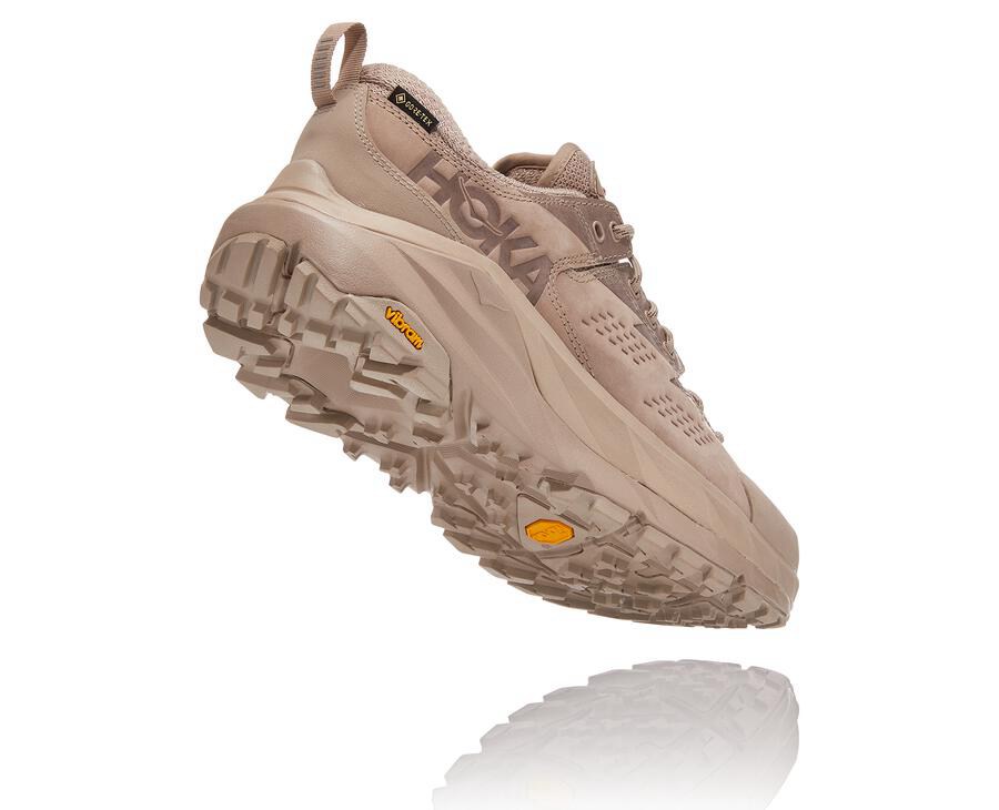 Hoka One One Kaha Låga Gore-Tex Trailskor Dam - Beige - CTXUZ-5304